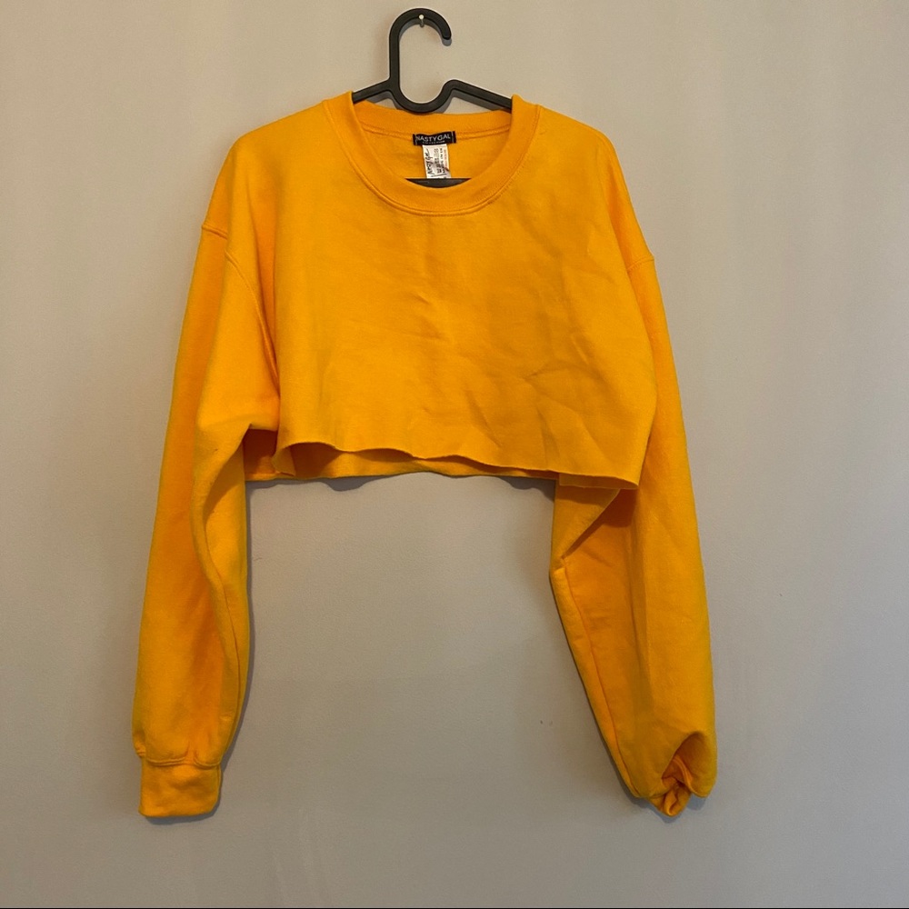 Nasty Gal Yellow Crop Top, NWOT